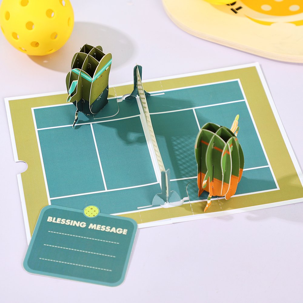 Pickleball Pickle 3D Pop Up Card