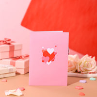 Heart Floral Wreath 3D Pop Up Card
