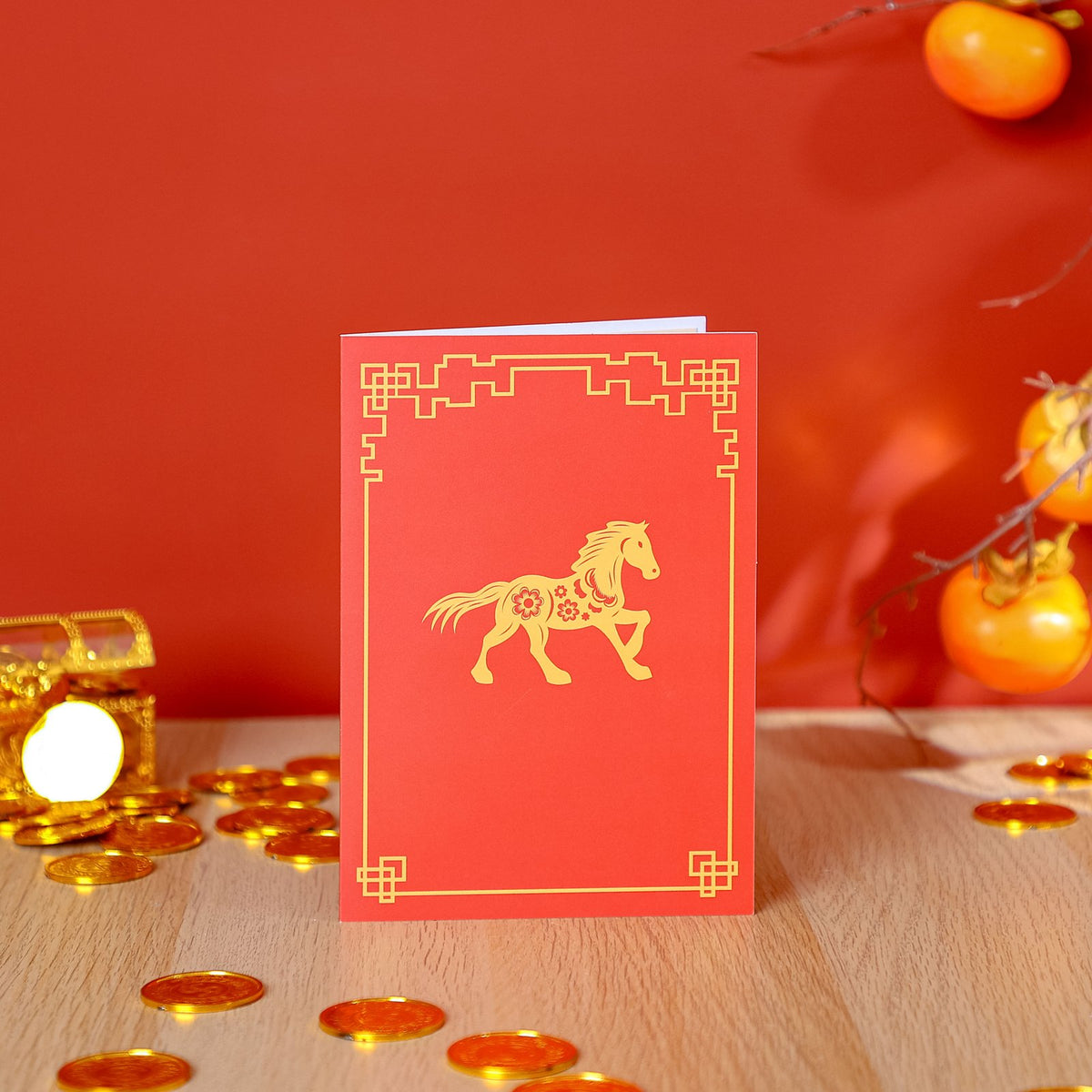 Red Horse 3D Pop Up Card