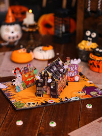 Halloween Cactus Ghost Flip Pop Up Card
