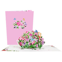 Flowering Shrubs 3D Pop Up Card