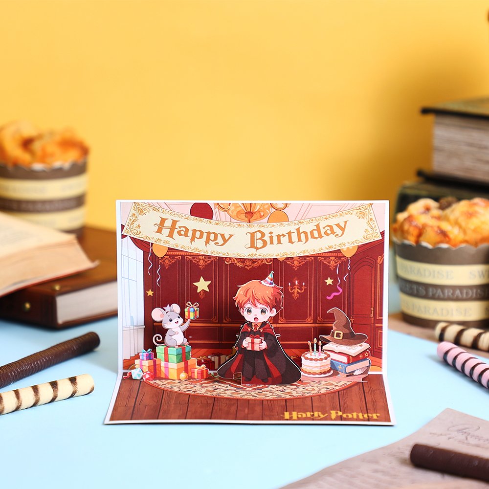 Magic Boy Birthday 3D Pop Up Card