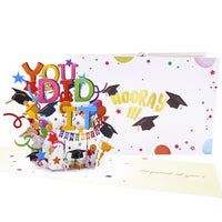 Graduation Balloon 3D Pop Up Card