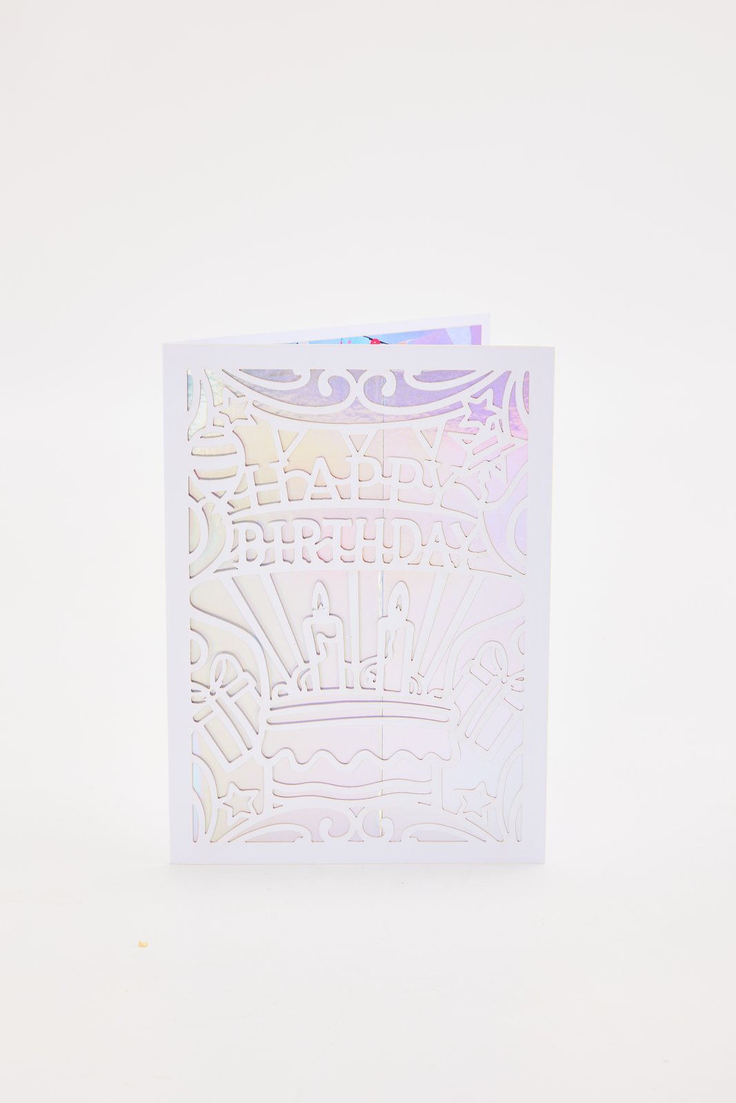 Hollow-Out Birthday Greeting Card Colorful