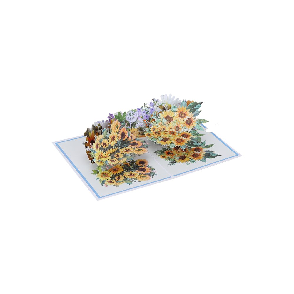 Sunflower Fresh Flowers 3D Pop Up Card
