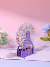 Lavender Crystal Ball Card
