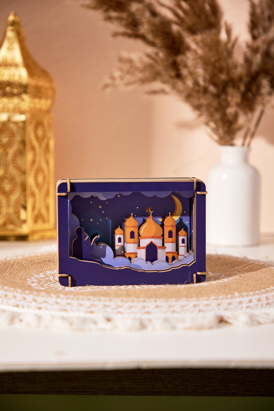 Muslim Hajj Pilgrimage 3D Art Pop Up Card