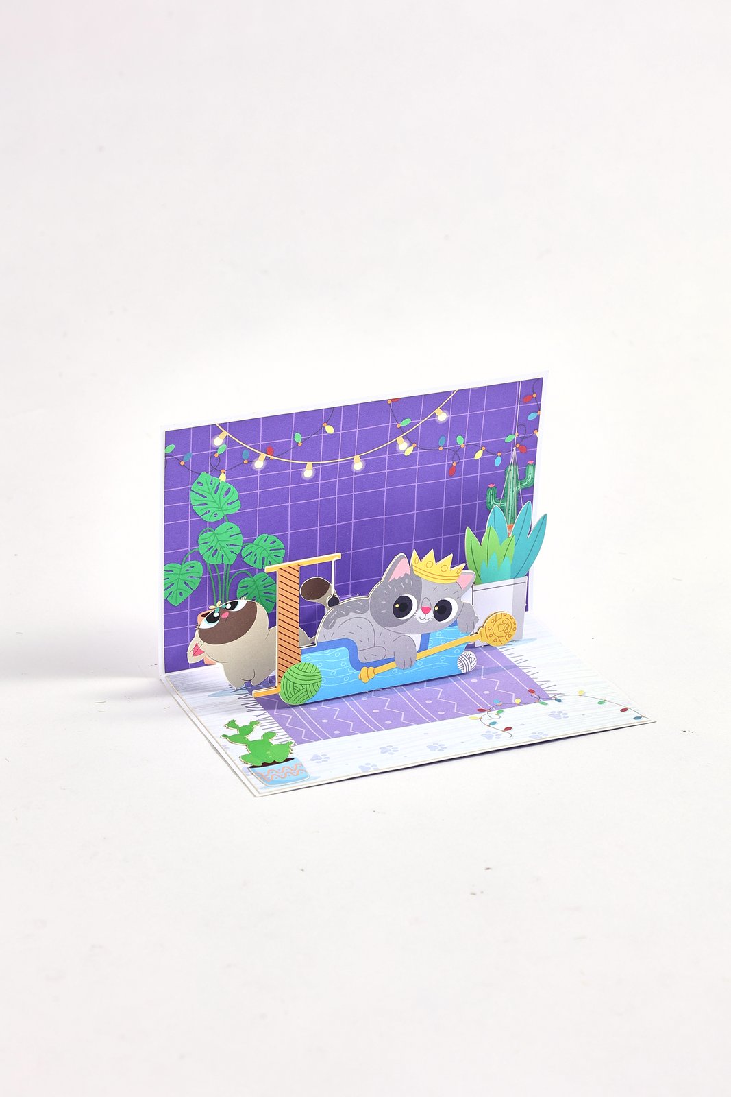 Cat Celebration Birthday Greeting Card