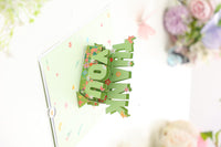 Green Thank You Flip Pop Up Card
