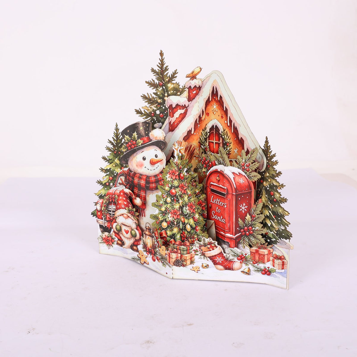 Christmas Gnome Snowman Ornament
