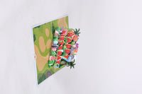 Blue Birthday Flip Pop Up Card