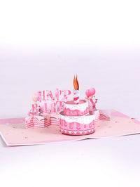 Cherry Blossom Birthday 3D Pop Up Card