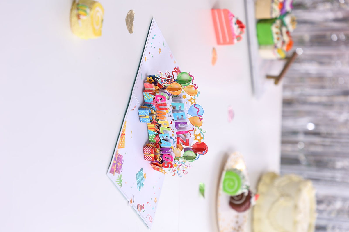 Spain Birthday 3D Pop Up Card