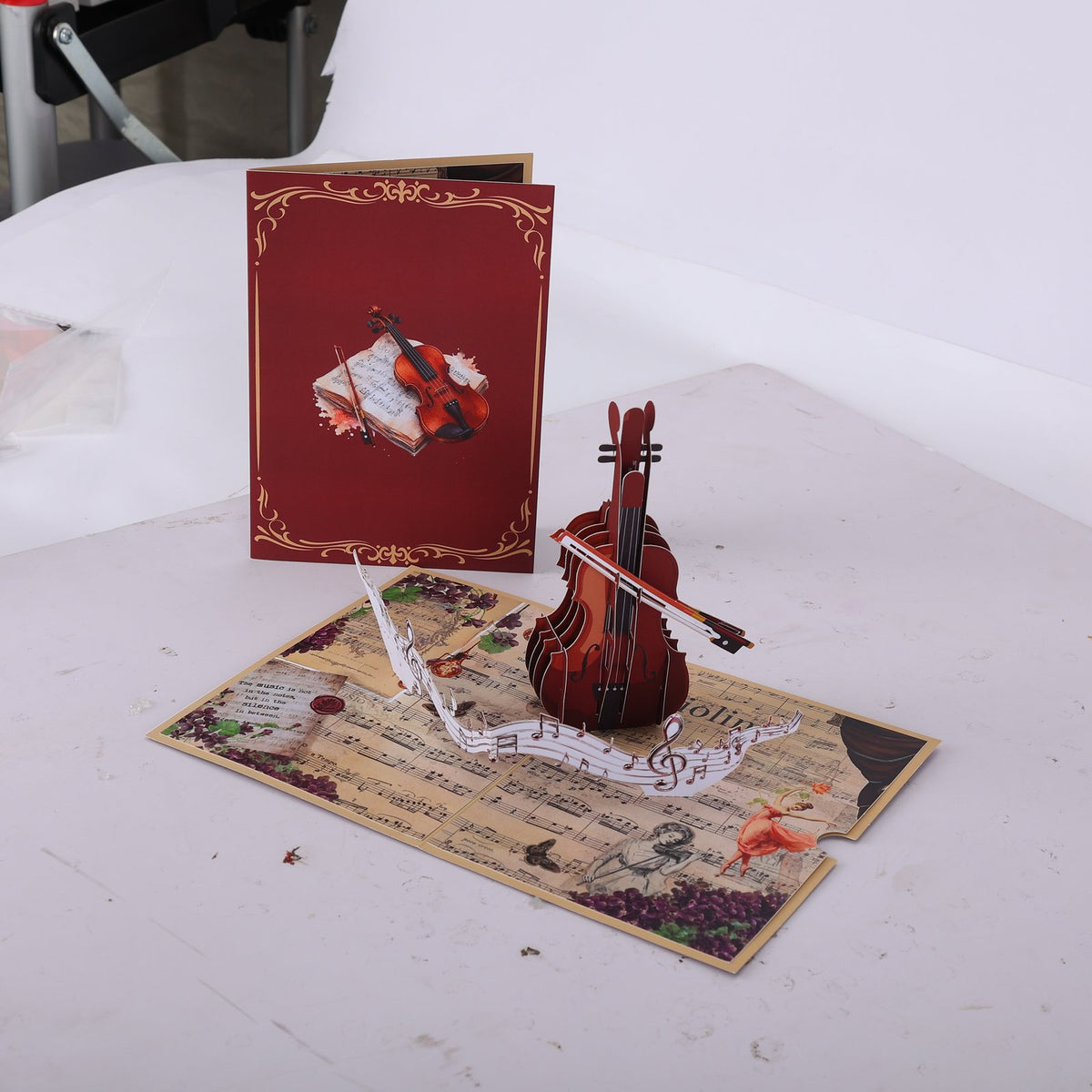 Violin 180° 3D Pop Up Card