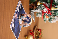 Round Nativity Greeting Card