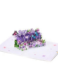 World's Best Mom Pop Up Card