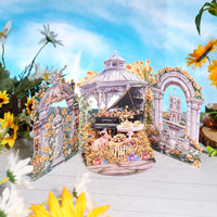 Yellow Daisy Double Door Garden 3D Pop Up Card
