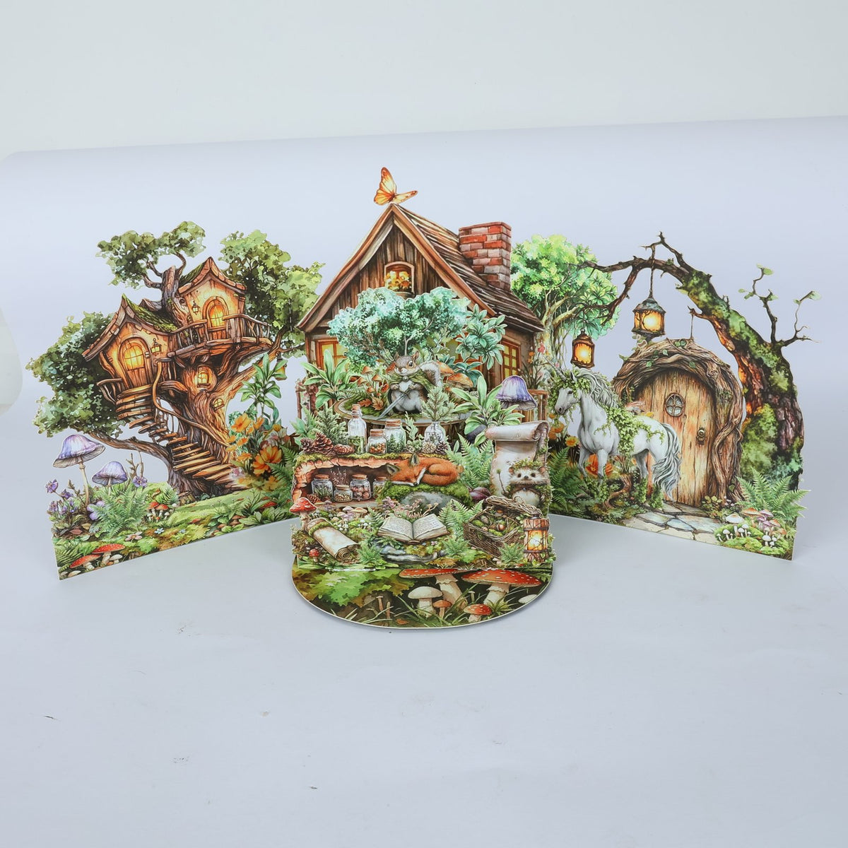 Dreamy Forest Double Door Card