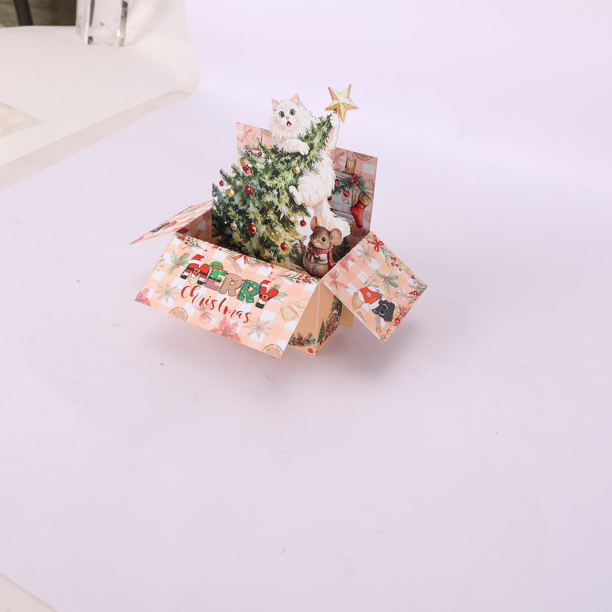 Christmas Cat Box Card