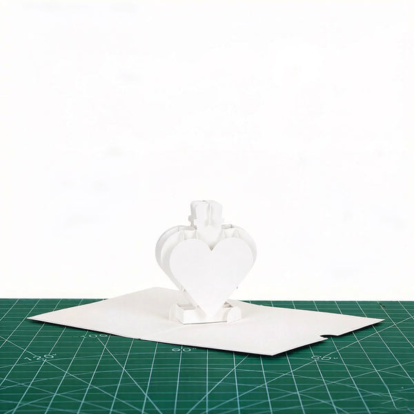 Handmade 3D Love Heart Pop Up Card