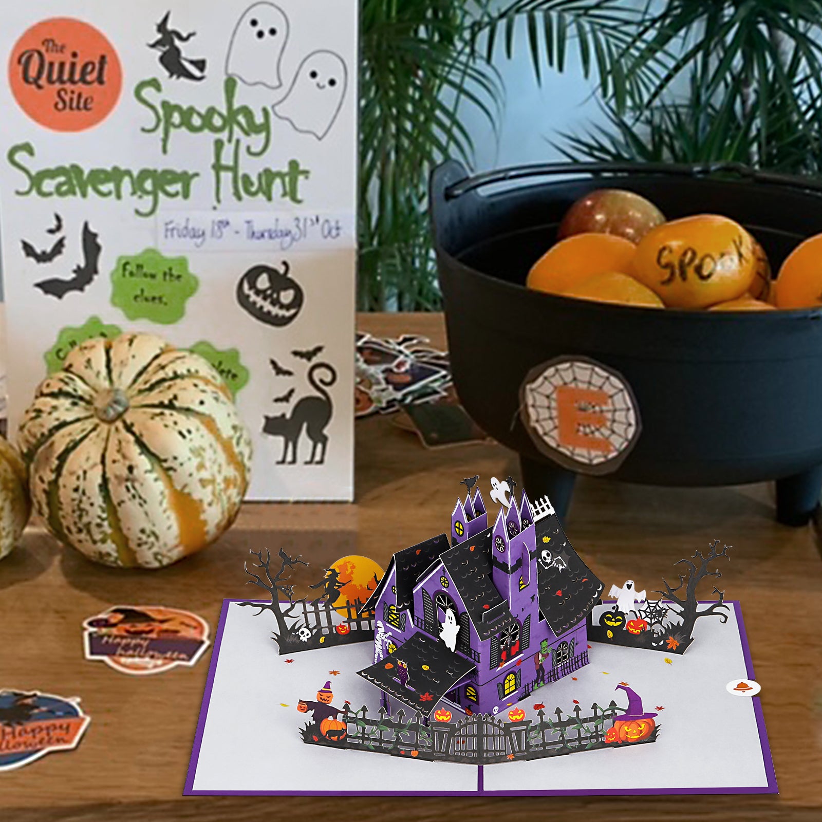 Haunted House 3D Pop Up Halloween Card