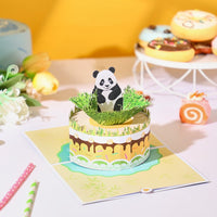 Panda Birthday Flip Pop Up Card
