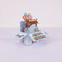 Dog Birthday Box Card