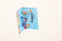 Whale 90° Birthday Greeting Card