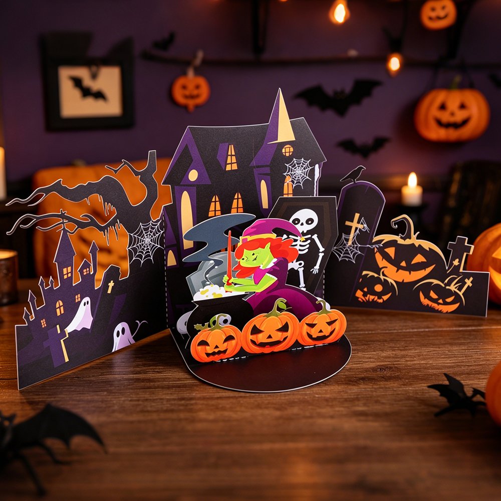Halloween Double Door 3D Pop Up Card