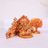 Autumn Mini Double Door Pop Up Card