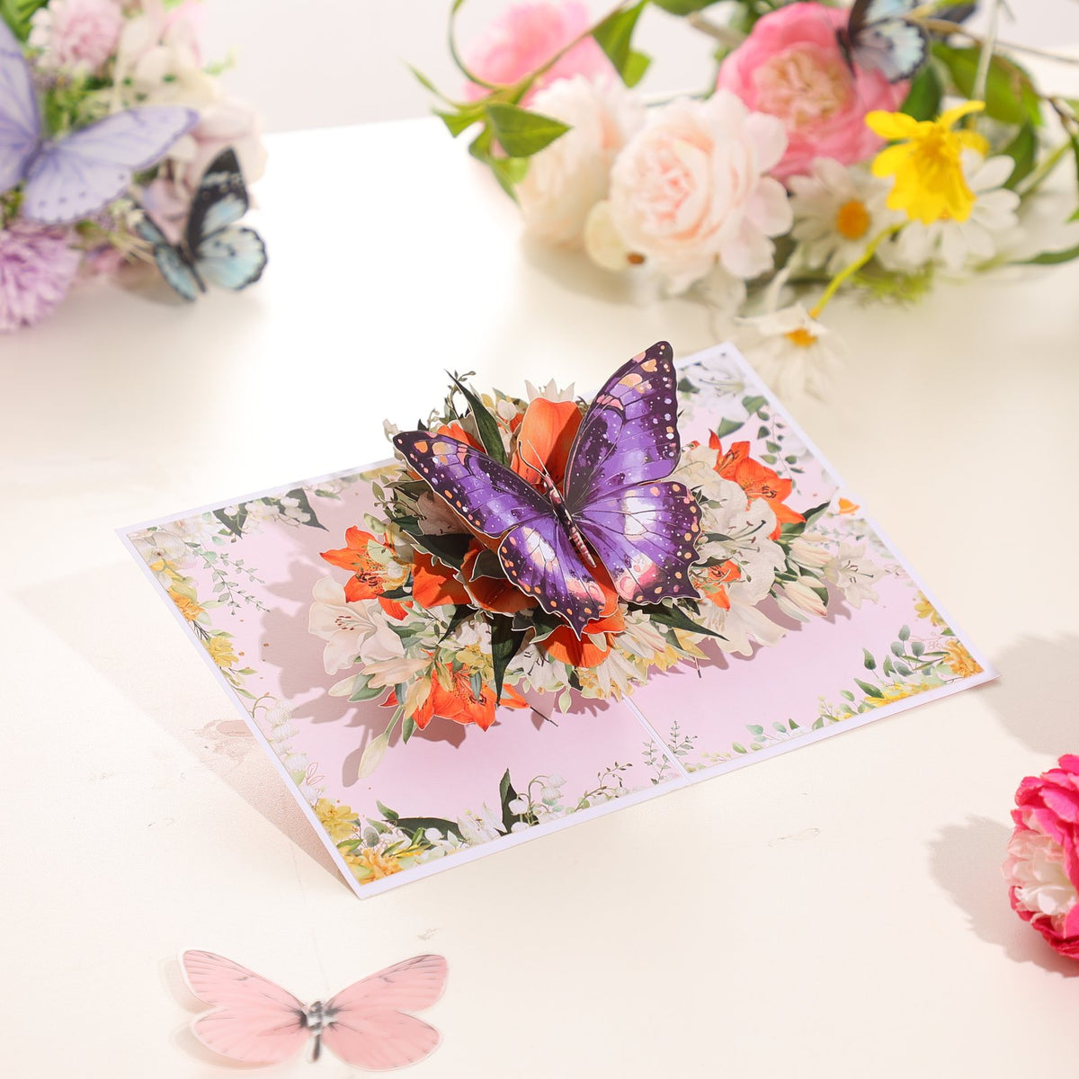 Spring Lily 3D Pop Up Card