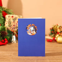 Round Window Scenery Flip Pop Up Card