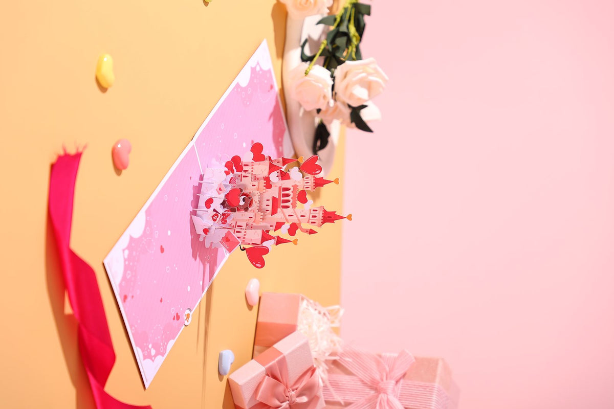 Valentine's Day Castle Greeting Card