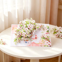 Lily Of The Valley & Mountain Flower Floral Branch Greeting Card