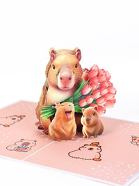 Capybara Greeting Card