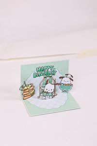 Pochacco 90° 3D Pop Up Card