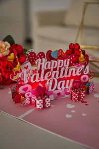Valentine's Day Happy Music 3D Pop Up Card