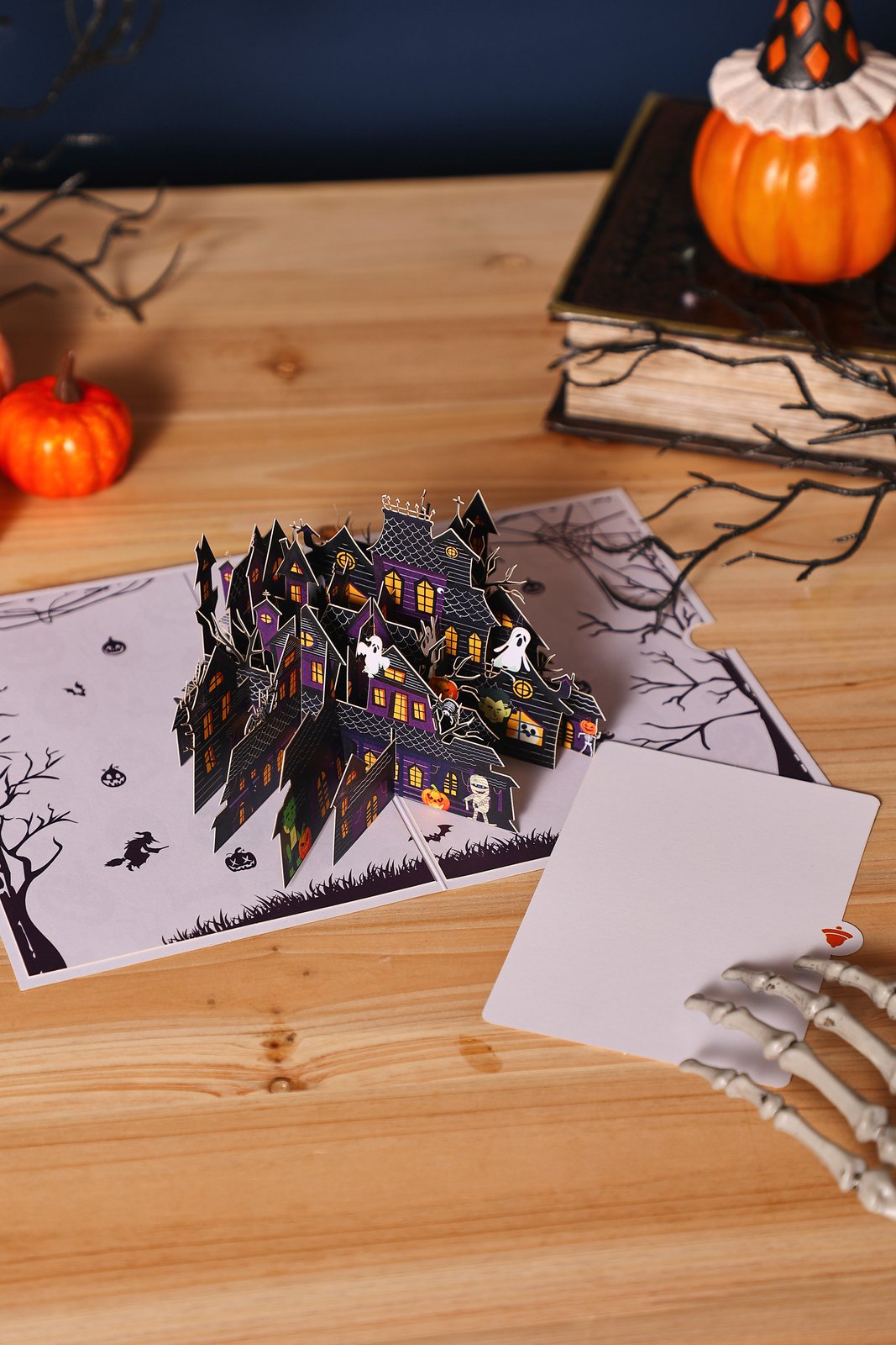 Wearable Haunted House Greeting Card
