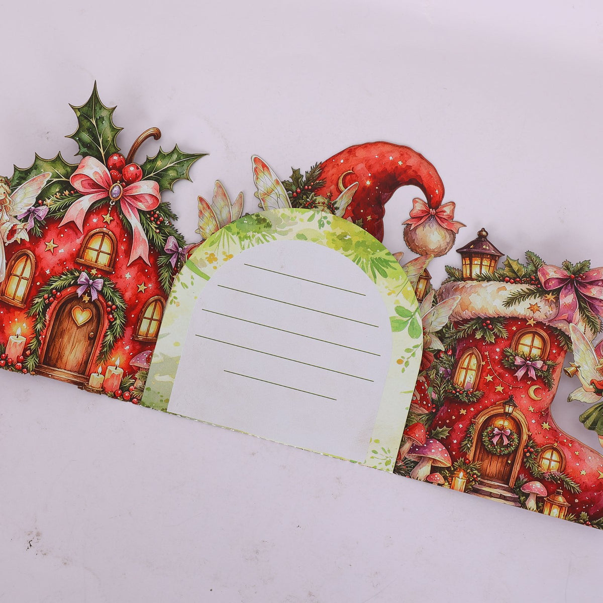 Christmas Elf Double Door Pop Up Card
