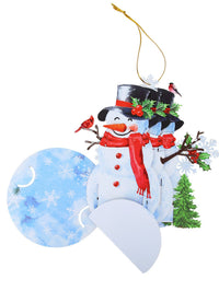 Snowman Hanging Ornament 3D Pop Up Card