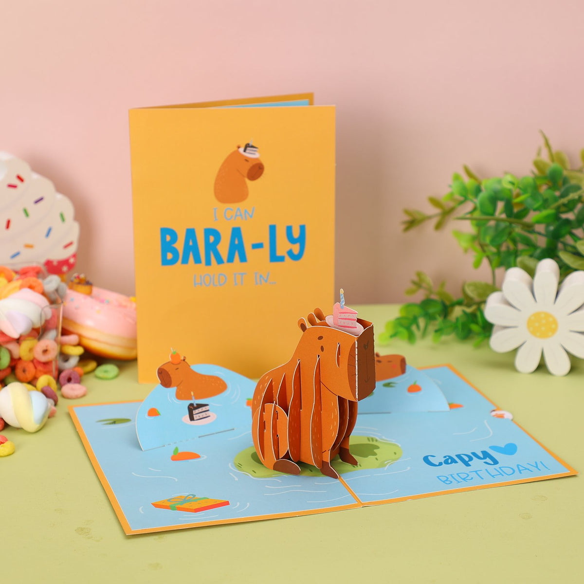 Capybara Greeting Card