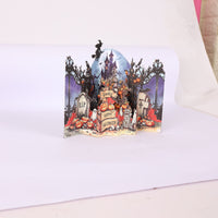 Halloween Haunted House Ornament Greeting Card