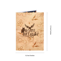 Vintage Magic Birthday Flip Pop Up Card