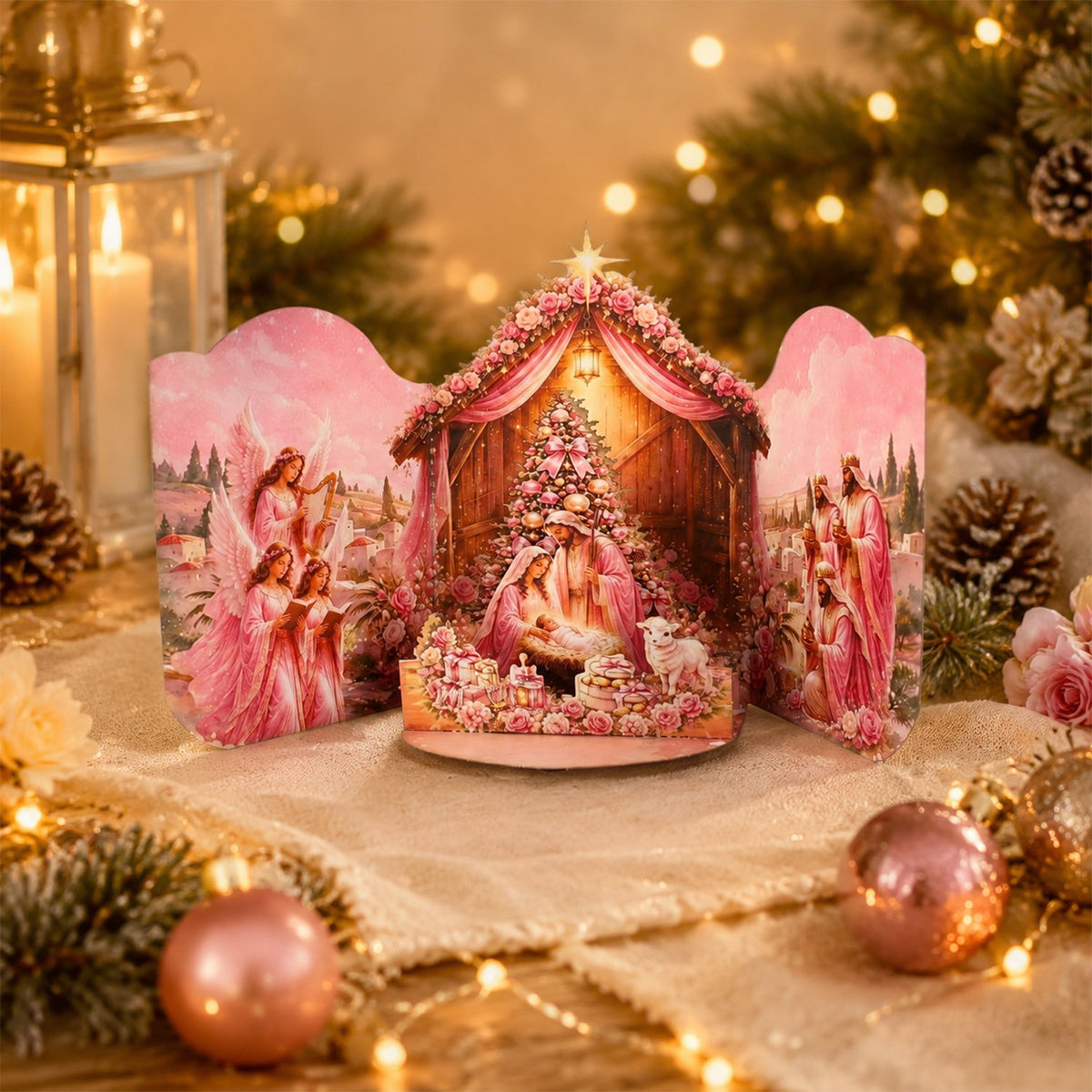 Pink Jesus Greeting Card