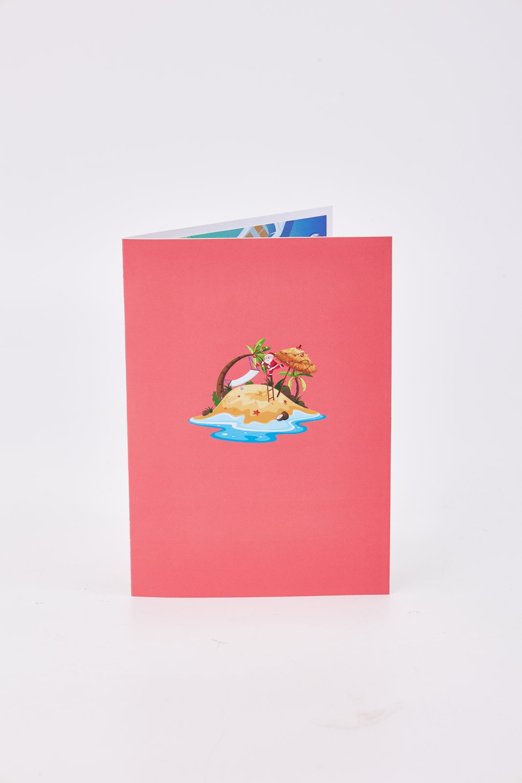 Christmas Flamingo Greeting Card