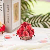 Rose Basket Greeting Card