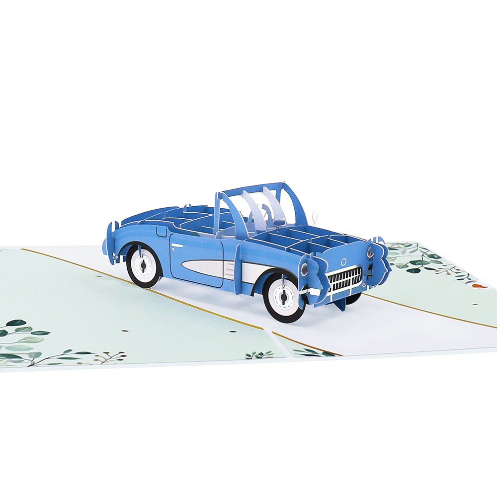 Vintage Car 3D Pop Up Card
