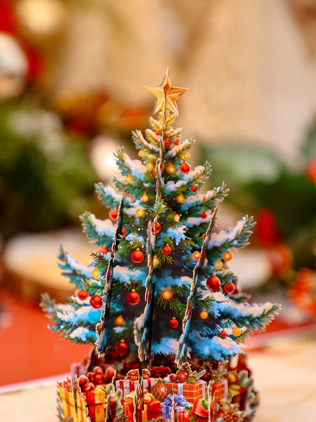 Vintage Christmas Tree Greeting Card