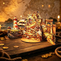 Pirate Theme Double Door Pop Up Card