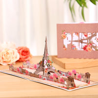 Paris Eiffel Tower 3D Pop Up Card